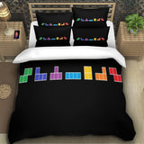 Tetris Bedding Set Pattern Quilt Cover Without Filler