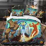 The Fantastic Four Bedding Set Quilt Duvet Cover Without Filler