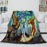 The Fantastic Four Blanket Flannel Throw Kids Room Decoration