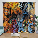 The Fantastic Four Curtains Blackout Window Drapes Room Decoration