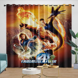 The Fantastic Four Curtains Blackout Window Drapes Room Decoration