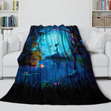 The Princess and the Frog Blanket Flannel Fleece Throw Room Decoration