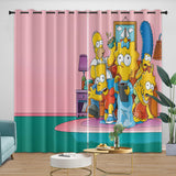 The Simpsons Curtains Blackout Window Drapes Kids Room Decoration