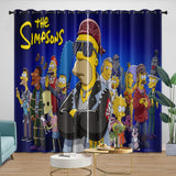 The Simpsons Curtains Blackout Window Pattern Drapes Room Decoration