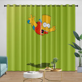 The Simpsons Curtains Blackout Window Pattern Drapes Room Decoration