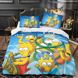 The Simpsons Pattern Duvet Cover Kids Bedding Set Without Filler