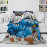 The Smurfs Blanket Flannel Throw Room Decoration