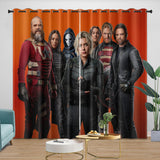 Thunderbolts Pattern Curtains Blackout Window Drapes Room Decoration