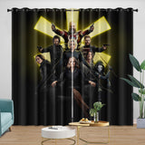 Thunderbolts Pattern Curtains Blackout Window Drapes Room Decoration