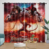 Thunderbolts Pattern Curtains Blackout Window Drapes Room Decoration