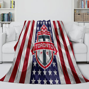 Toronto FC Blanket Flannel Fleece Throw Room Decoration