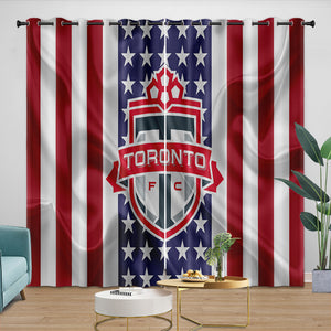 Toronto FC Curtains Blackout Window Drapes Room Decoration