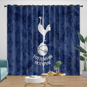 Tottenham Hotspur F.C Curtains Blackout Window Drapes Kids Room Decoration
