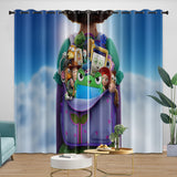 Toy Curtains Story 5 Blackout Window Drapes Kids Room Decoration