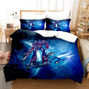 Transformers Bedding Set Kids Quilt Cover Without Filler