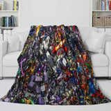 Transformers Blanket Flannel Throw Kids Room Decoration
