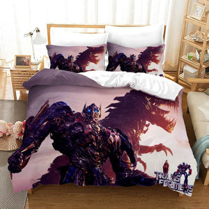 Transformers Optimus Prime Cosplay Bedding Set Duvet Cover Bed Sheets - EBuycos