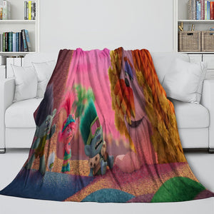 Trolls Adventure Blanket Flannel Fleece Throw Room Decoration