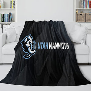 Utah Mammoth Blanket Flannel Throw Kids Room Decoration
