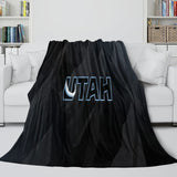 Utah Mammoth Blanket Flannel Throw Kids Room Decoration