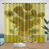 Van Gogh Painting Curtains Blackout Window Drapes Kids Room Decoration