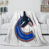 Vancouver Canucks Blanket Flannel Throw Kids Room Decoration