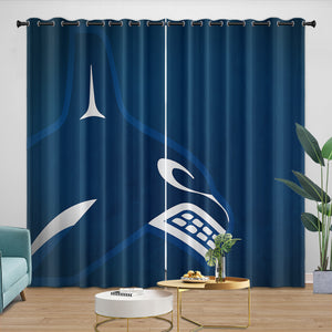 Vancouver Canucks Curtains Blackout Window Drapes Room Decoration