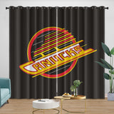Vancouver Canucks Curtains Blackout Window Drapes Room Decoration
