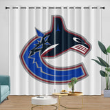 Vancouver Canucks Curtains Blackout Window Drapes Room Decoration