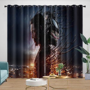 Venom The Last Dance Curtains Blackout Window Drapes Room Decoration