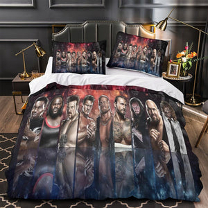 WWE Pattern Bedding Set Quilt Duvet Cover Without Filler