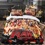 WWE Pattern Bedding Set Quilt Duvet Cover Without Filler