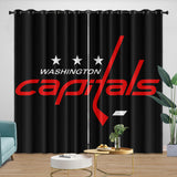 Washington Capitals Curtains Blackout Window Drapes Room Decoration