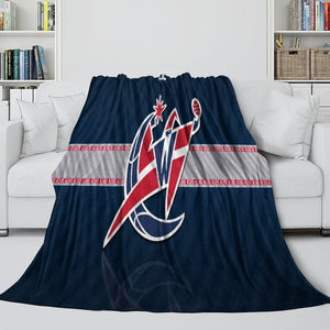 Washington Wizards Blanket Flannel Fleece Throw Room Decoration