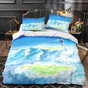 Weathering With You Bedding Set Quilt Duvet Cover Without Filler