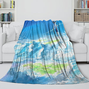 Weathering With You Blanket Flannel Throw Room Decoration