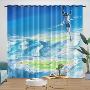 Weathering With You Curtains Blackout Window Drapes Room Decoration