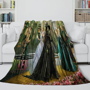 Wicked For Good Blanket Flannel Throw Room Decoration