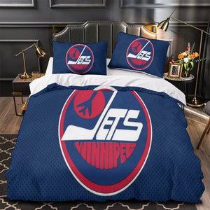 Winnipeg Jets Bedding Set Quilt Duvet Cover Without Filler
