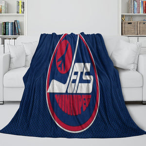 Winnipeg Jets Blanket Flannel Throw Kids Room Decoration