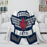 Winnipeg Jets Blanket Flannel Throw Kids Room Decoration