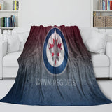 Winnipeg Jets Blanket Flannel Throw Kids Room Decoration