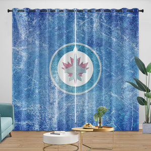 Winnipeg Jets Curtains Blackout Window Drapes Room Decoration