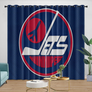 Winnipeg Jets Curtains Blackout Window Drapes Room Decoration