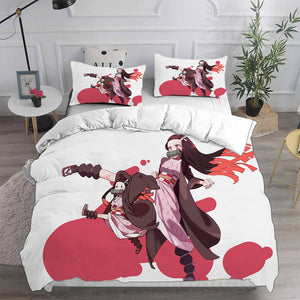 2021 Demon Slayer Kimetsu no Yaiba Bedding Set Duvet Covers Quilt Sets - EBuycos