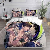 2021 Demon Slayer Kimetsu no Yaiba Bedding Set Duvet Covers Quilt Sets - EBuycos