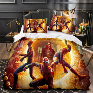 2021 Spider-Man No Way Home Bedding Set Duvet Cover Quilt Bed Sets - EBuycos