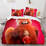 2022 Cartoon Turning Red Bedding Set Quilt Duvet Cover Bedding Sets - EBuycos