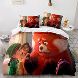 2022 Cartoon Turning Red Bedding Set Quilt Duvet Cover Bedding Sets - EBuycos