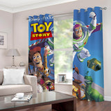 2 Panels Toy Story Curtains Blackout Window Drapes for Room Decoration